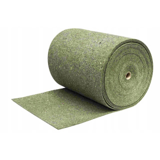Plstená rohož zvukotesná poroso bez lepidla 10mm 100x100cm zelená