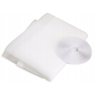 Sieťka proti komárom na okno 180x150cm + suchý zips biela
