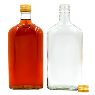 Sklenená fľaša 500ml 22cm ploská
