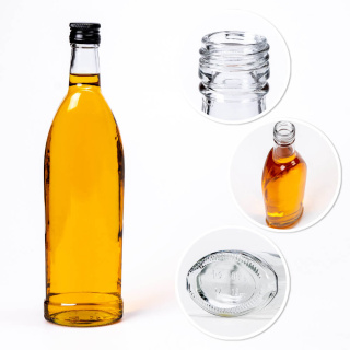 Sklenená fľaša 500ml 28cm SPARK