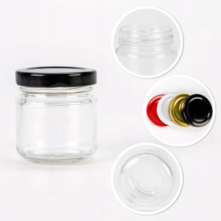 Sklenená nádoba 5ks 100ml 5cm dóza s viečkom