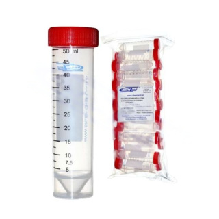 Falcon skúmavky 50 ml, kužeľovité, s červeným uzáverom, balenie 25 ks