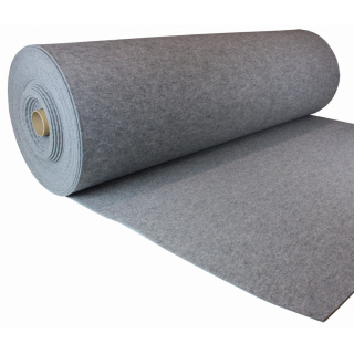 Sivá technická filcová tkanina 5,5mm 150x50cm 750g/m²