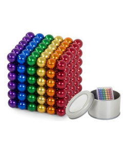 Magnetické guličky pre deti 5mm 216ks farebné + krabička