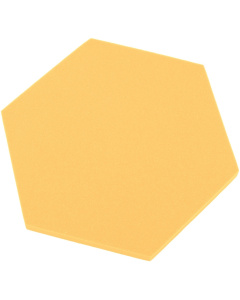 Akustický panel šesťuholník žltý banýnový 50x50 cm hrúbka 3cm hexagon