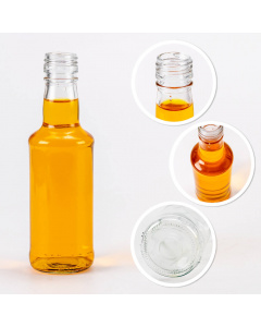 Sklenená fľaša 200ml 17cm MONOPOL