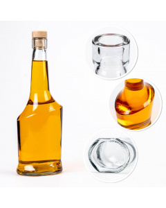 Sklenená fľaša 500ml 25cm AISHA