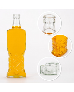 Sklenená fľaša 500ml 25cm UKRAINKA