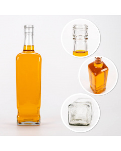 Sklenená fľaša 500ml 26cm WALKER