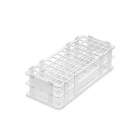 Skladací stojan na skúmavky z PP, 21 miest, priemer 30 mm – laboratórny