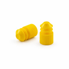Korok PE karbovaný do skúmaviek 12 mm žltý – balenie 500 ks