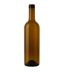 Sklenená fľaša na víno 750ml hnedá