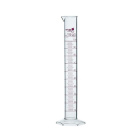 Merací valec z PMP, trieda A, s výlevkou a červenou stupnicou – 50 ml, DIN 12681, ISO 6706