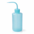 Striekacia fľaša LDPE 250 ml so stupnicou, modrá
