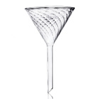 Laboratórny sklenený lievik s drážkami na rýchlu filtráciu, priemer 100 mm – BORO 3.3