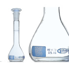 Odmerná banka 5 ml, brúsenie 10/19, trieda A, QR kód - certifikát