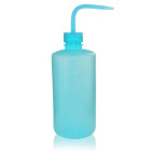Tryska z PE-LD, 500 ml, modrá – úzke hrdlo, GL28