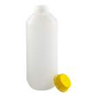Fľaša LDPE 1000 ml s bezpečnostným uzáverom a žltou plombou