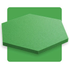 Akustický panel šesťuholník zelený kiwi 50x50 cm hrúbka 3cm hexagon