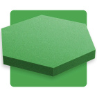 Akustický panel šesťuholník zelený kiwi 50x50 cm hrúbka 5cm hexagon