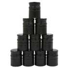 Hliníkový skrutkovací uzáver 28/40 mm čierny 50ks dlhý 
