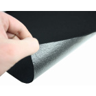 Čierna mäkká filcová netkaná textília s lepidlom 3mm 50x150cm 400g/m²​