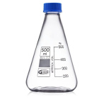 Erlenmeyerova banka 250 ml so skrutkovacím uzáverom, borosilikátové sklo BORO 3.3