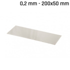 Plech alpaka (nové striebro) 200x50x0,2mm