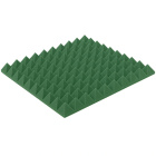 Akustický panel tmavozelený PYRAMÍDA 50x50 cm hrúbka 5cm