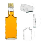 Sklenená fľaša 200ml 18cm WAVE