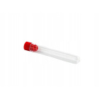 Skúmavka PS 16x65mm s červeným uzáverom