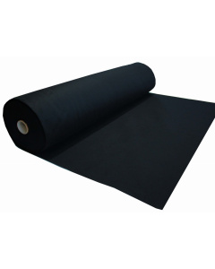 Čierna mäkká filcová netkaná textília 3mm 150x50cm 400g/m²