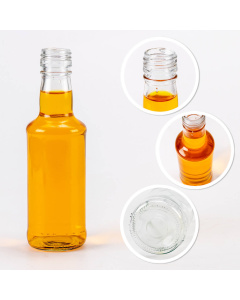 Sklenen&aacute; fľa&scaron;a 200ml 17cm MONOPOL