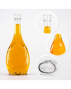 Sklenen&aacute; fľa&scaron;a 500ml 26cm ICONA