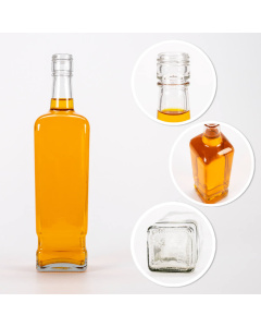 Sklenen&aacute; fľa&scaron;a 500ml 26cm WALKER