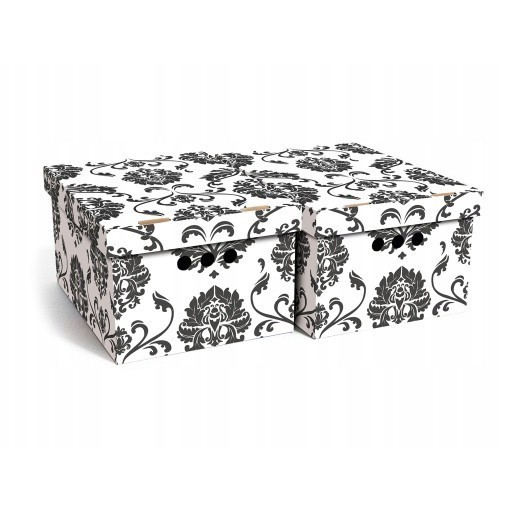 dekoratívne krabice 2ks A4 kartón vzorované megamix.sk