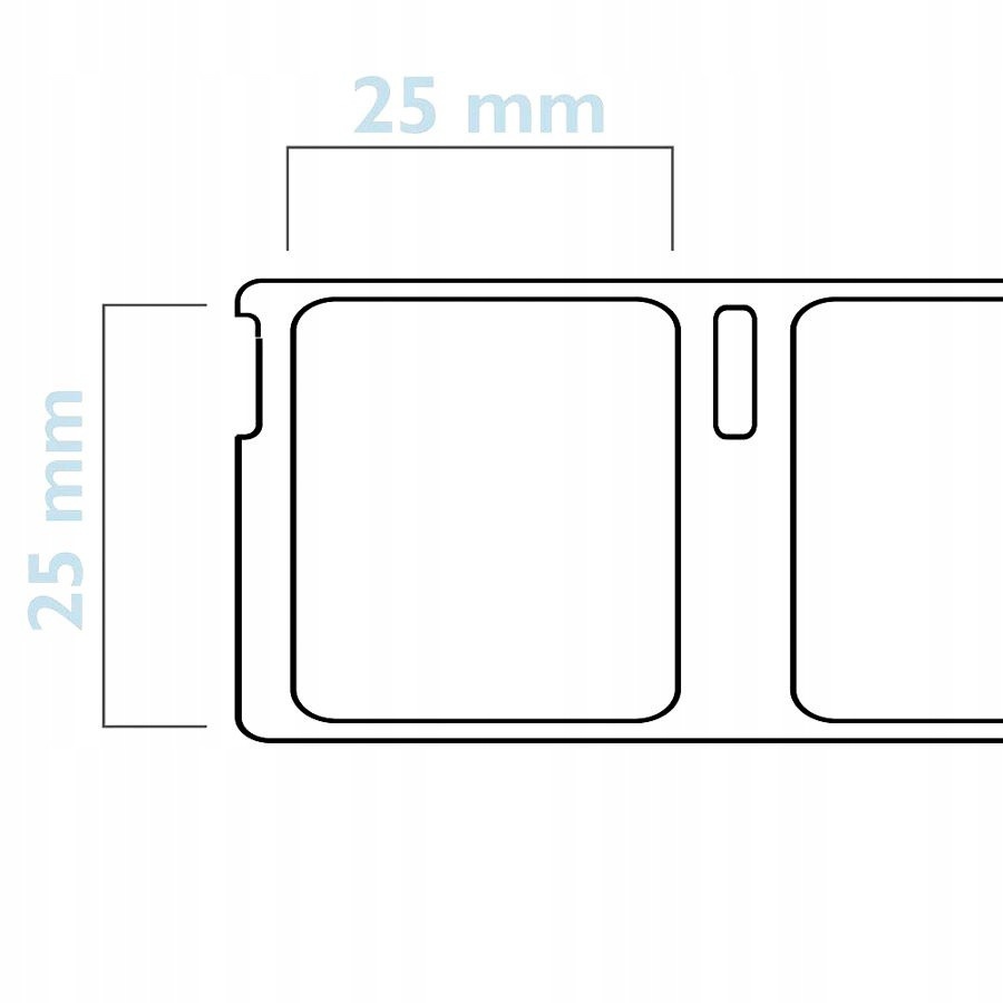 etikety nálepky štítky biele 25x25 mm 750ks pre Dymo megamix.sk