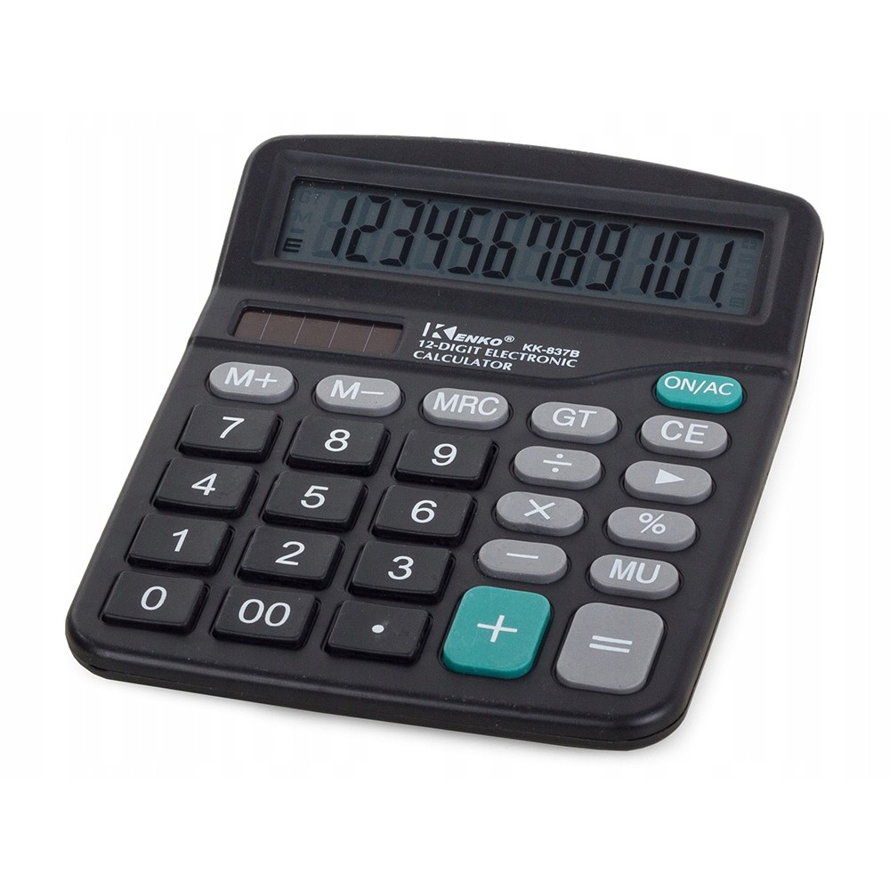 Kalkulačka kancelárska AA 12 cifier 14x12x2,5cm megamix.sk