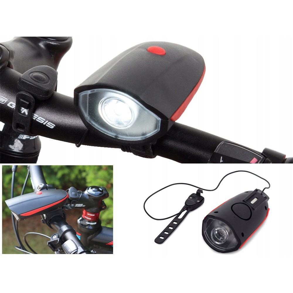 LED lampa na bicykel 250ml a klaxón na USB predné svetlo megamix.sk