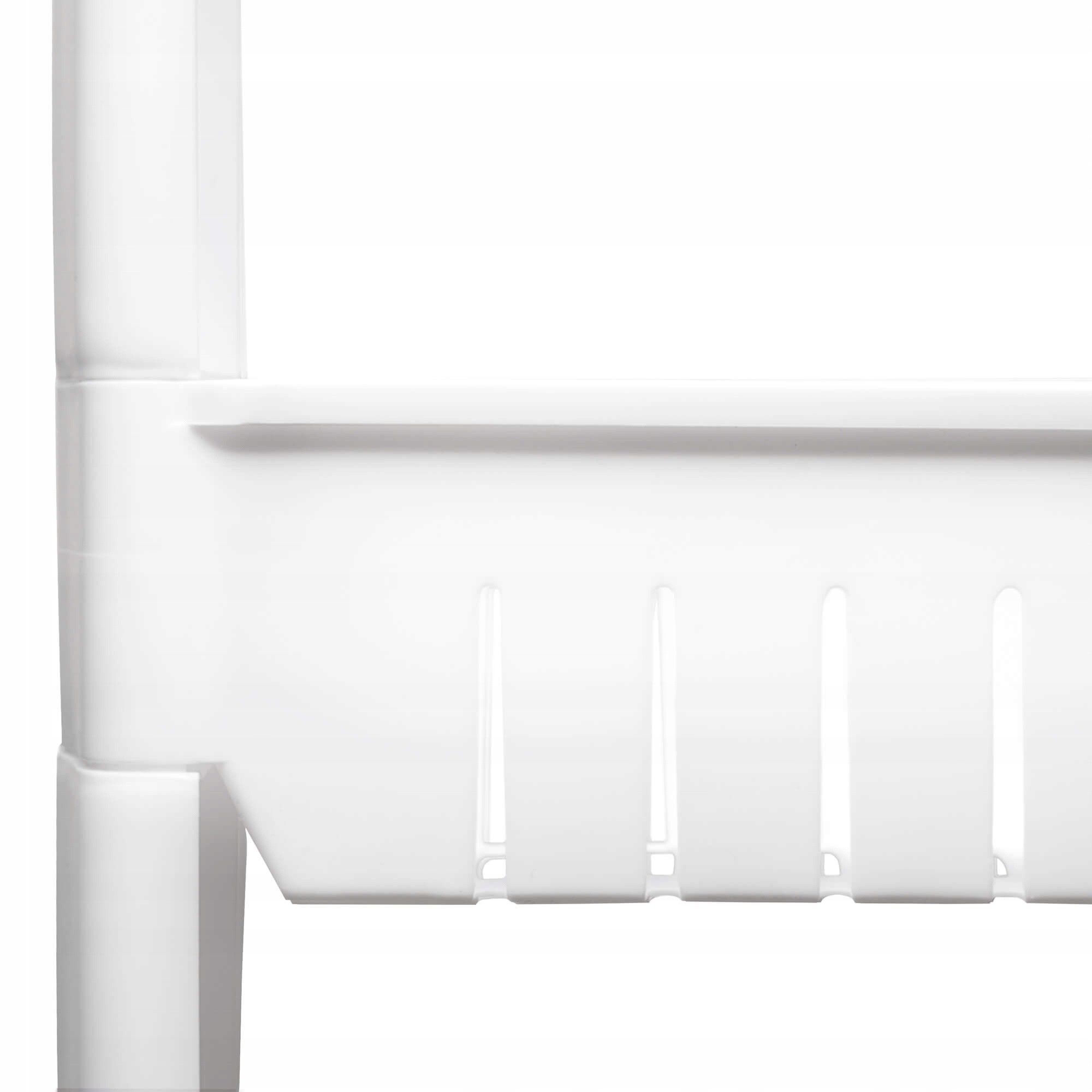 mobilný kúpeľňový stojan biely 4 poschodia 101x54x12cm s kolieskami megamix.sk