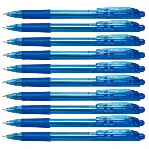 modré perá 10ks Pentel BK417 megamix.sk