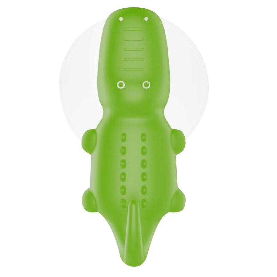 nástenný vešiak s prísavkou krokodíl zelený megamix