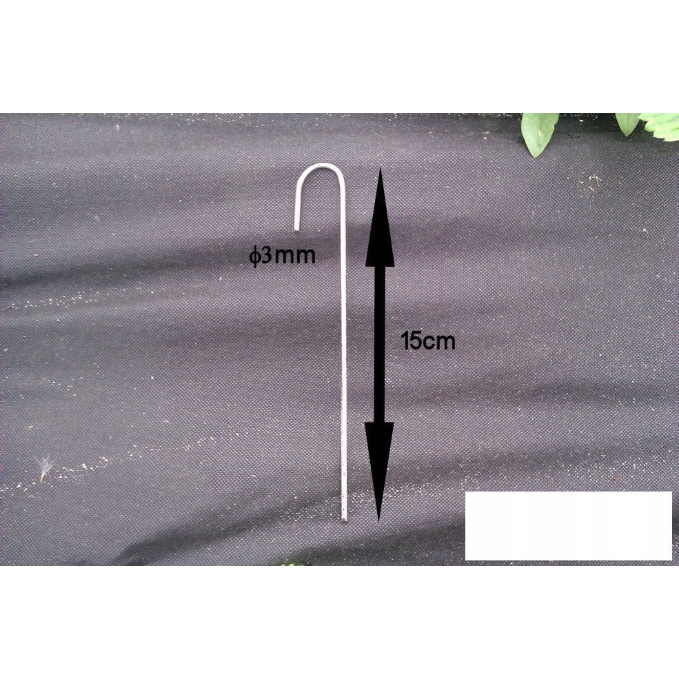 oceľové kolíky na agrotextíliu 100ks 15cm 3mm megamix.sk