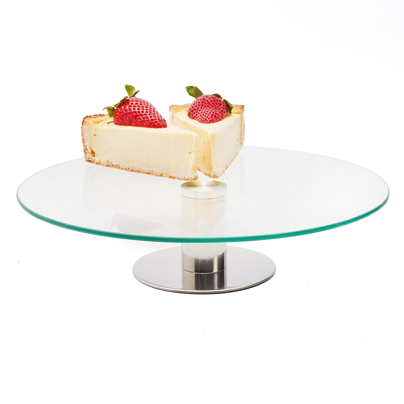 Okrúhly sklenený stojan na tortu Omena 30 cm