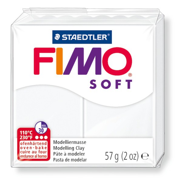 Plastová hmota FIMO Soft 57g biela ​​0 megamix.sk