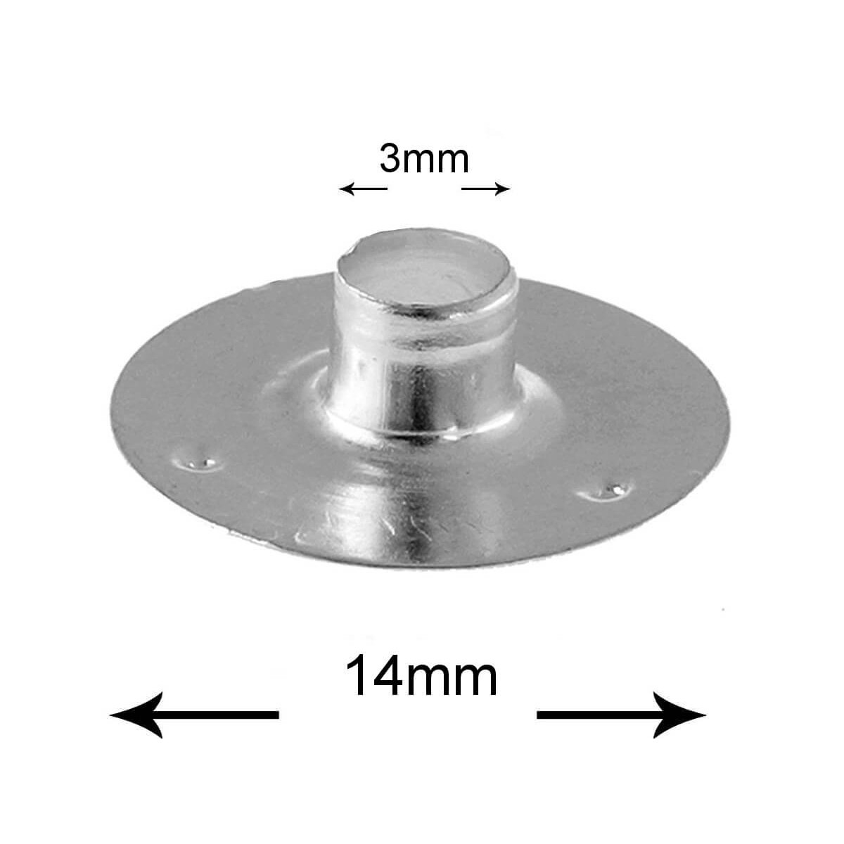 Plechové platne na knôtový tanier na sviečky 14mm / 3mm megamix.sk