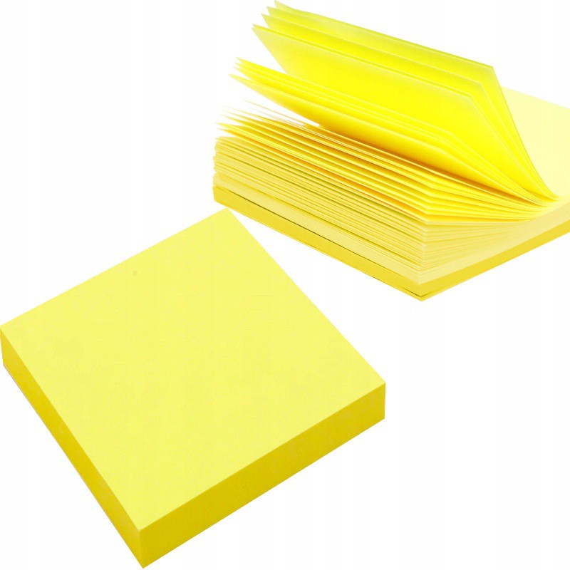 Samolepiaci blok žltý papier 100ks 76x76mm megamix.sk