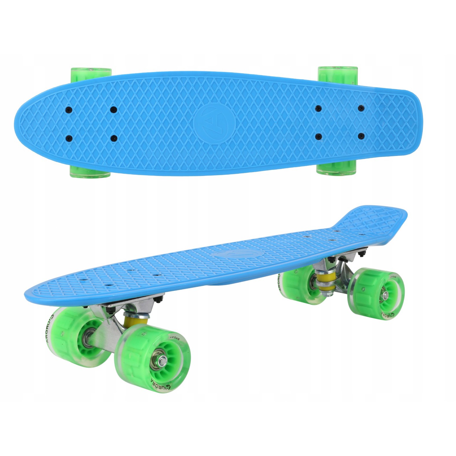 Skateboard 56cm LED svetlá podsvietené kolesá megamix.sk