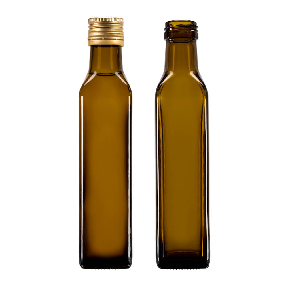 Sklenená fľaša 250ml 21cm MARASCA olivová megamix.sk