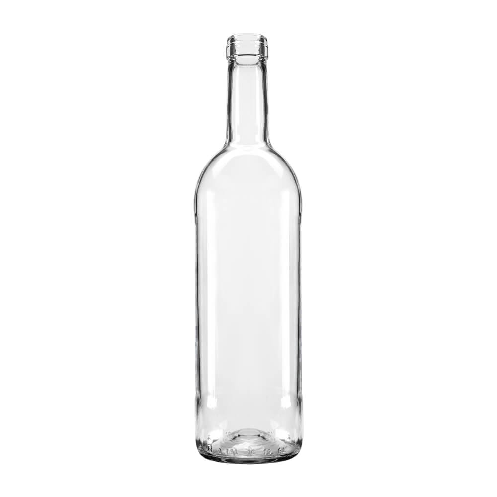 Sklenená fľaša na víno 750ml 29cm biela megamix.sk